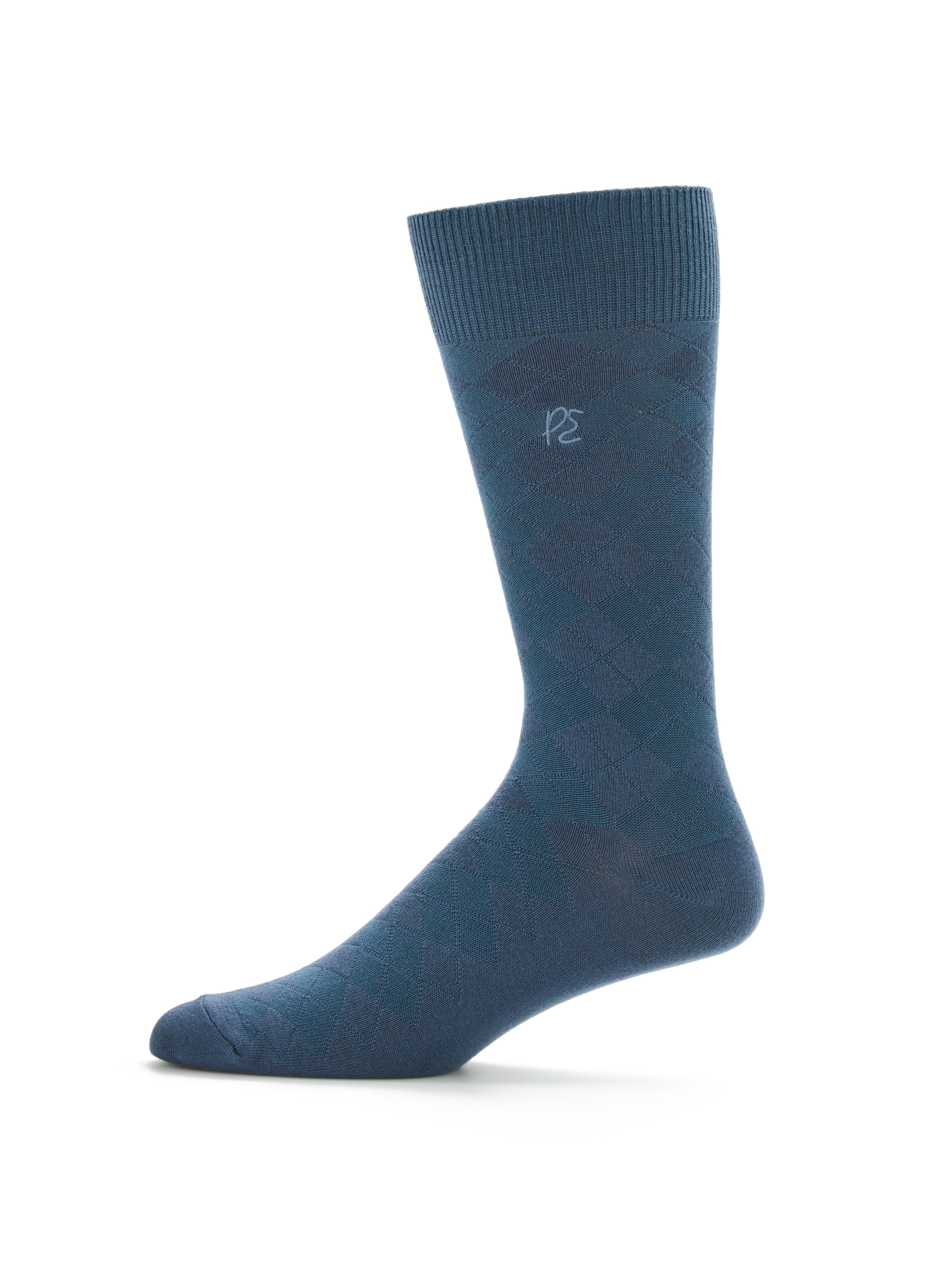 Diamond Stitch Logo Socks