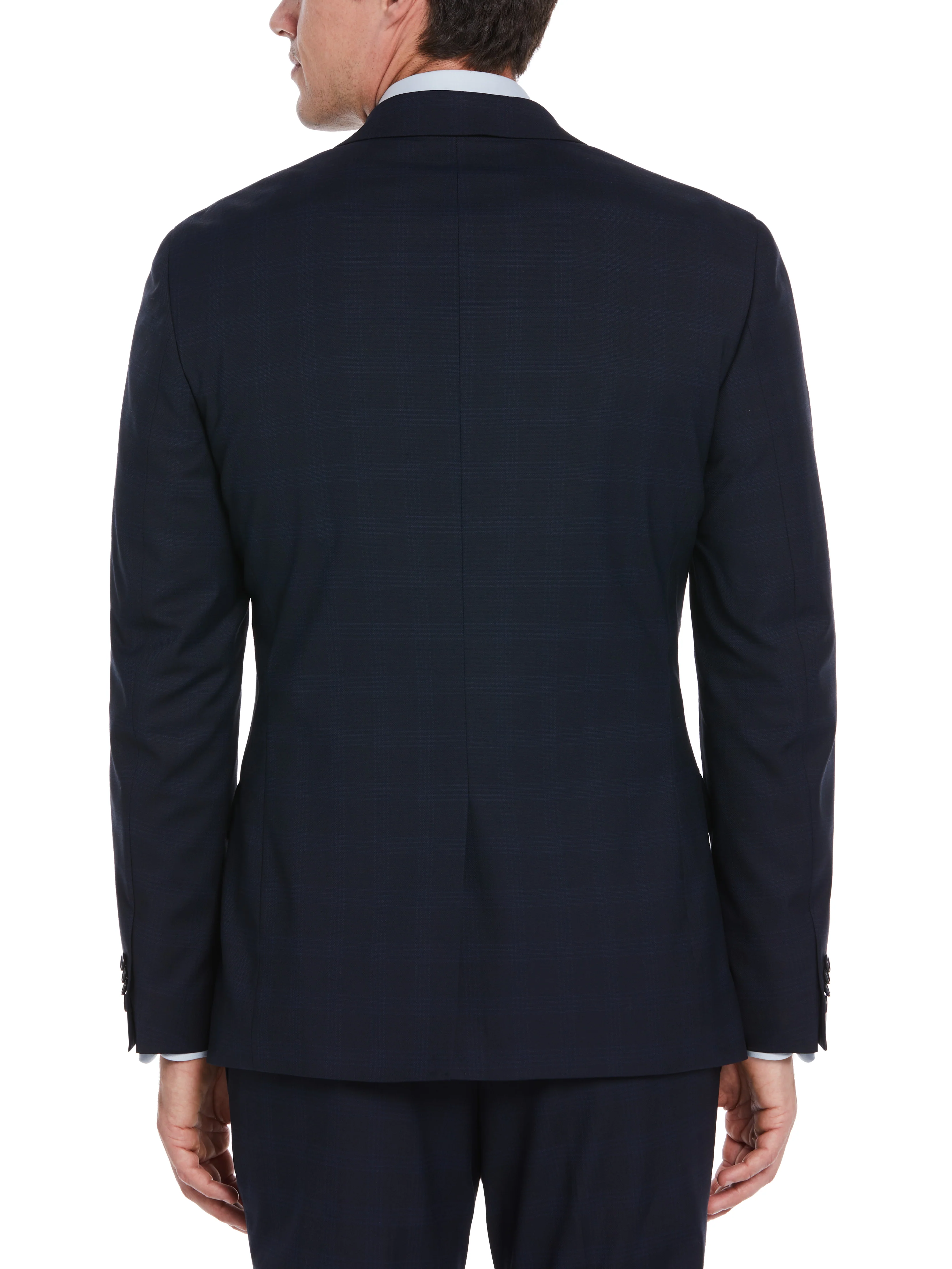 Textured Fashion Plaid Suit Jacket - Image 2