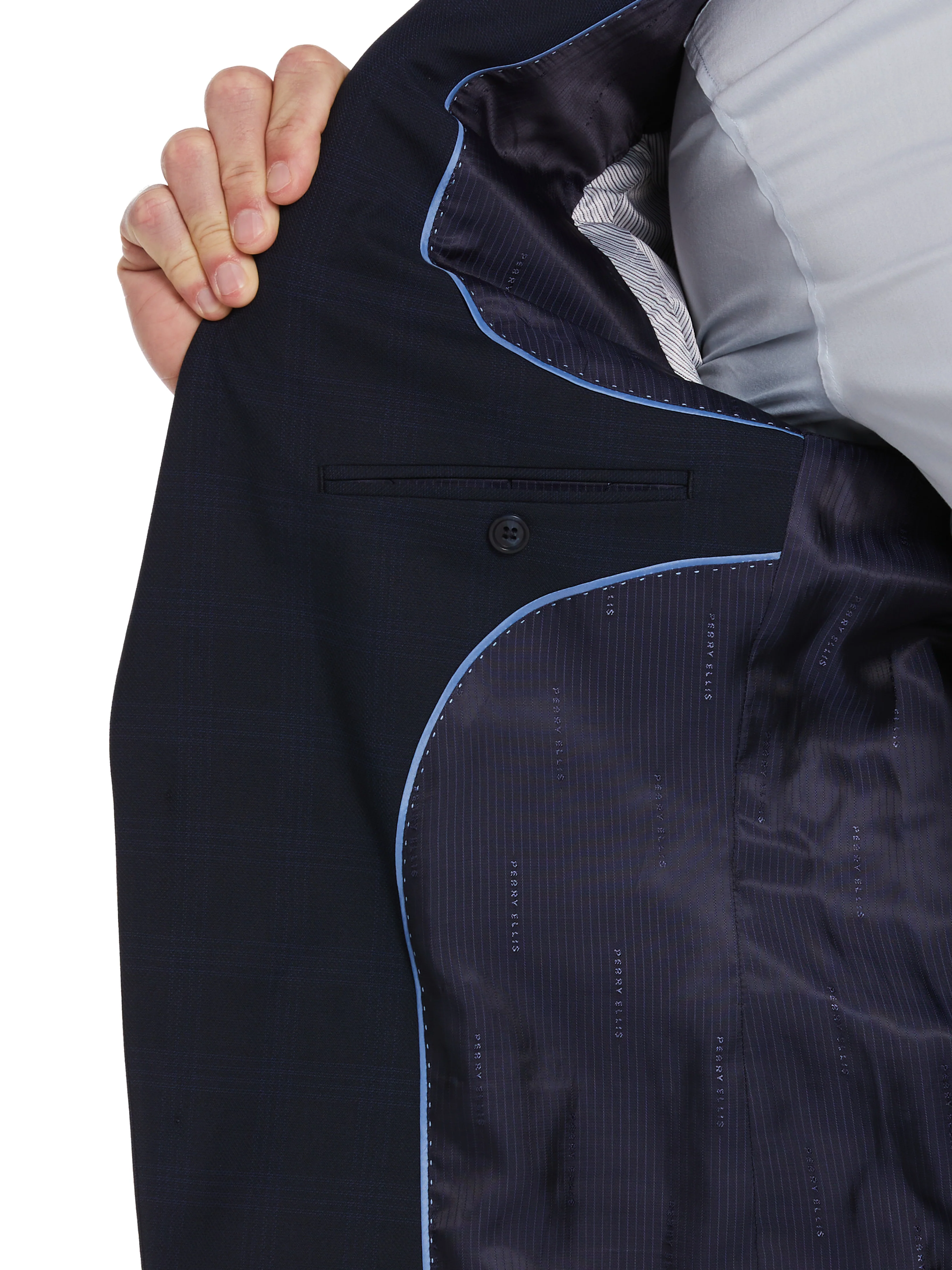 Textured Fashion Plaid Suit Jacket - Image 3