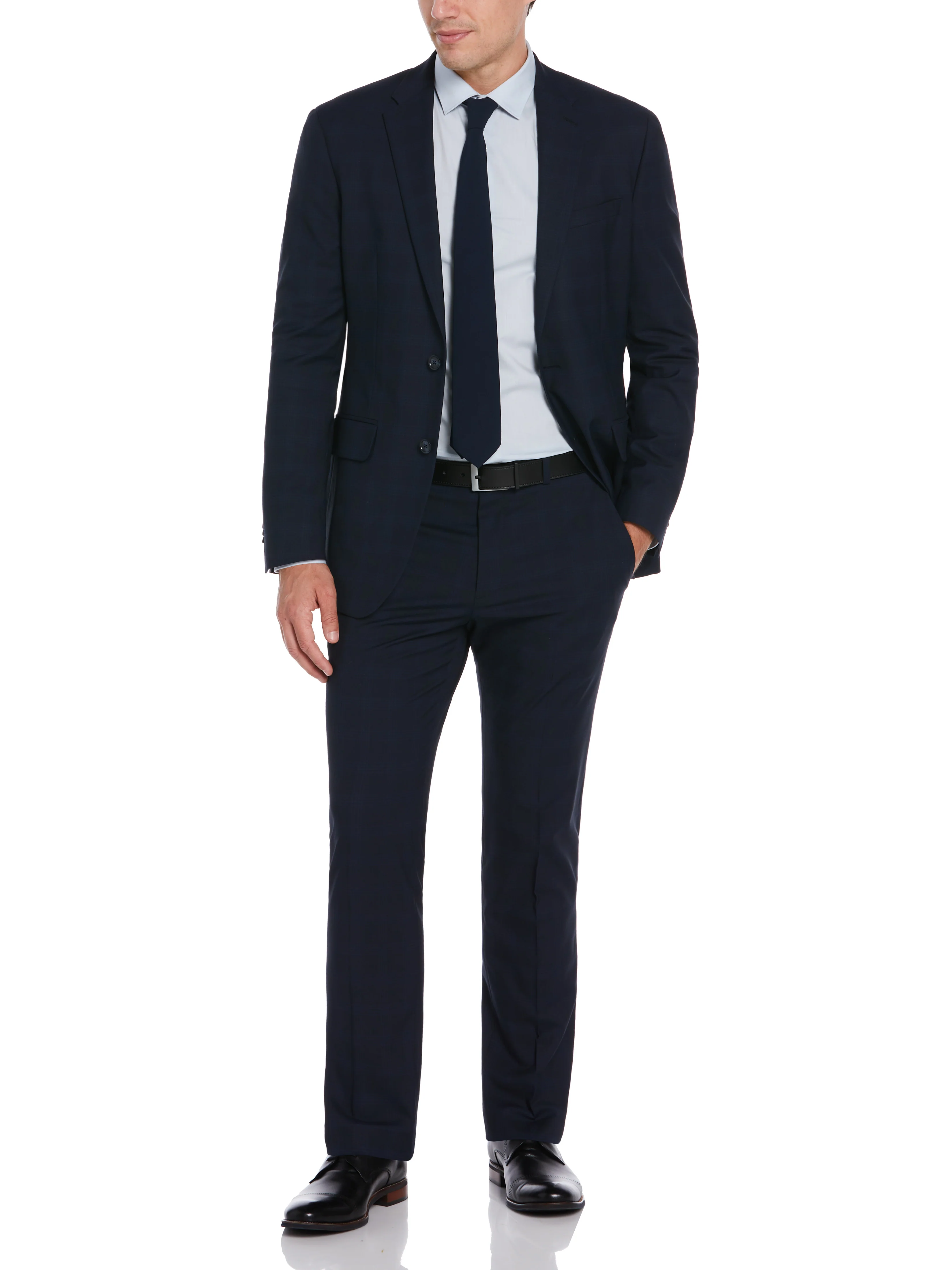 Textured Fashion Plaid Suit Jacket - Image 5