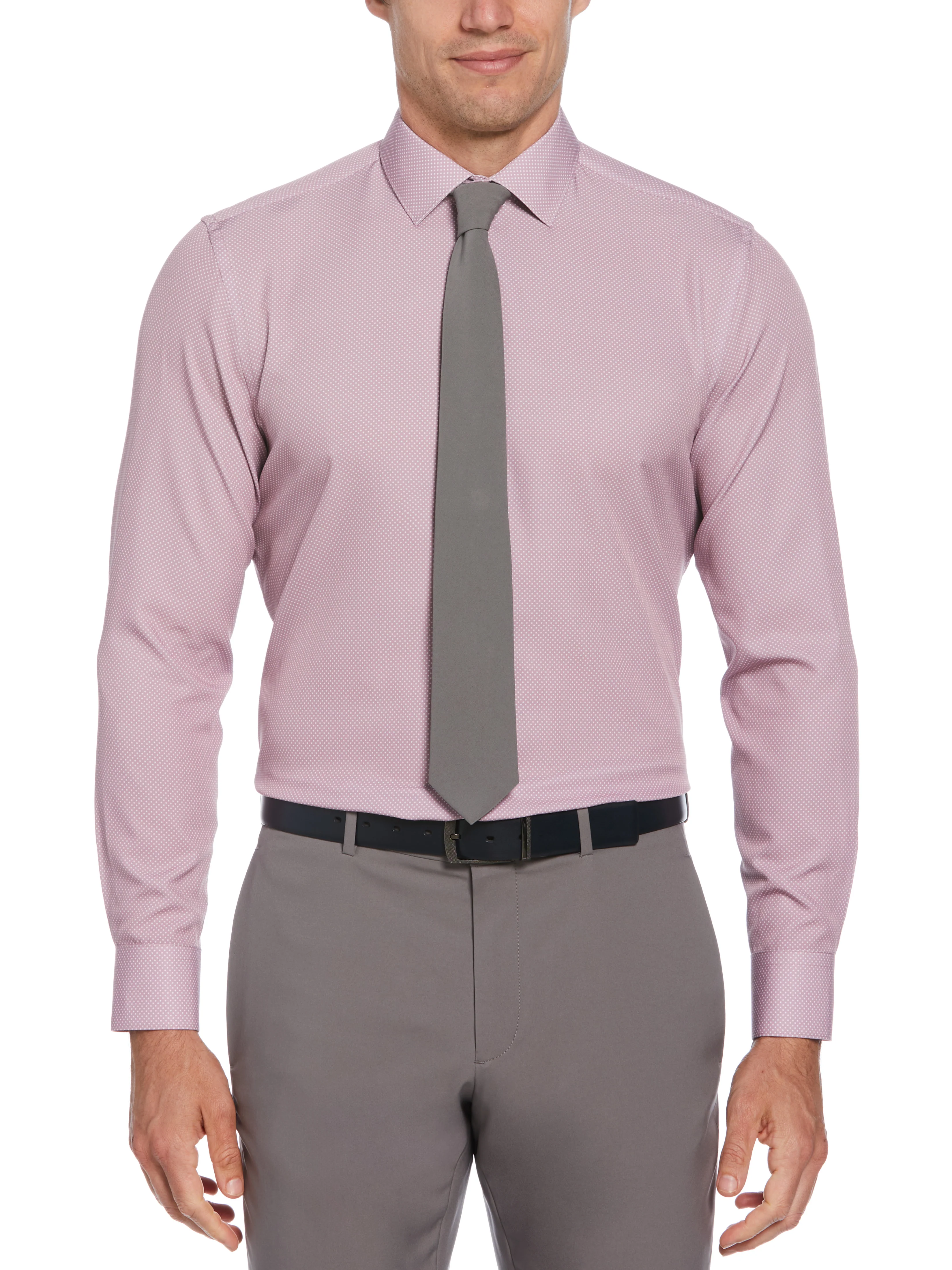 Slim Fit Total Stretch Dot Dress Shirt - Image 4