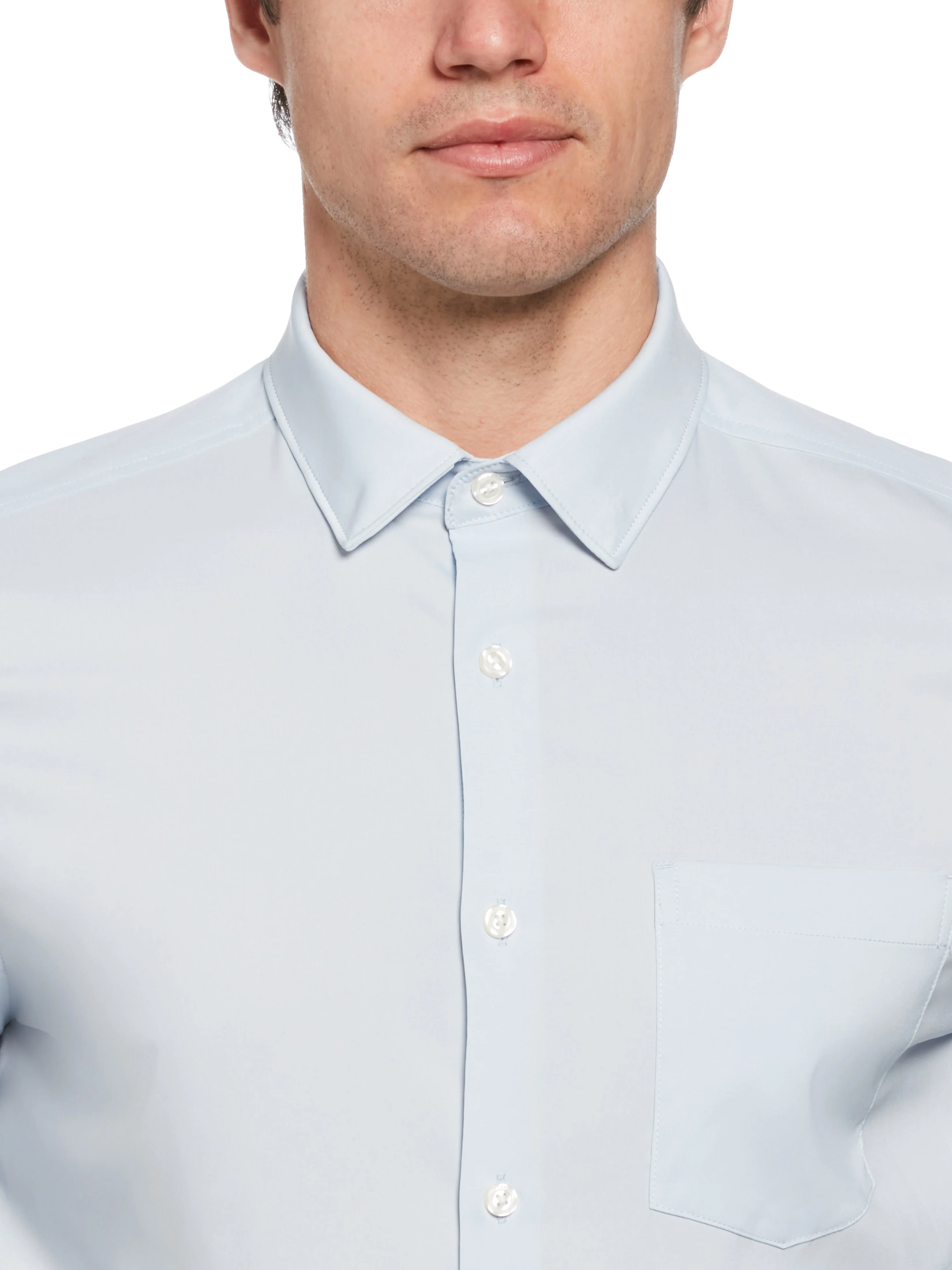 Total Stretch Slim Fit Heather Shirt - Image 6