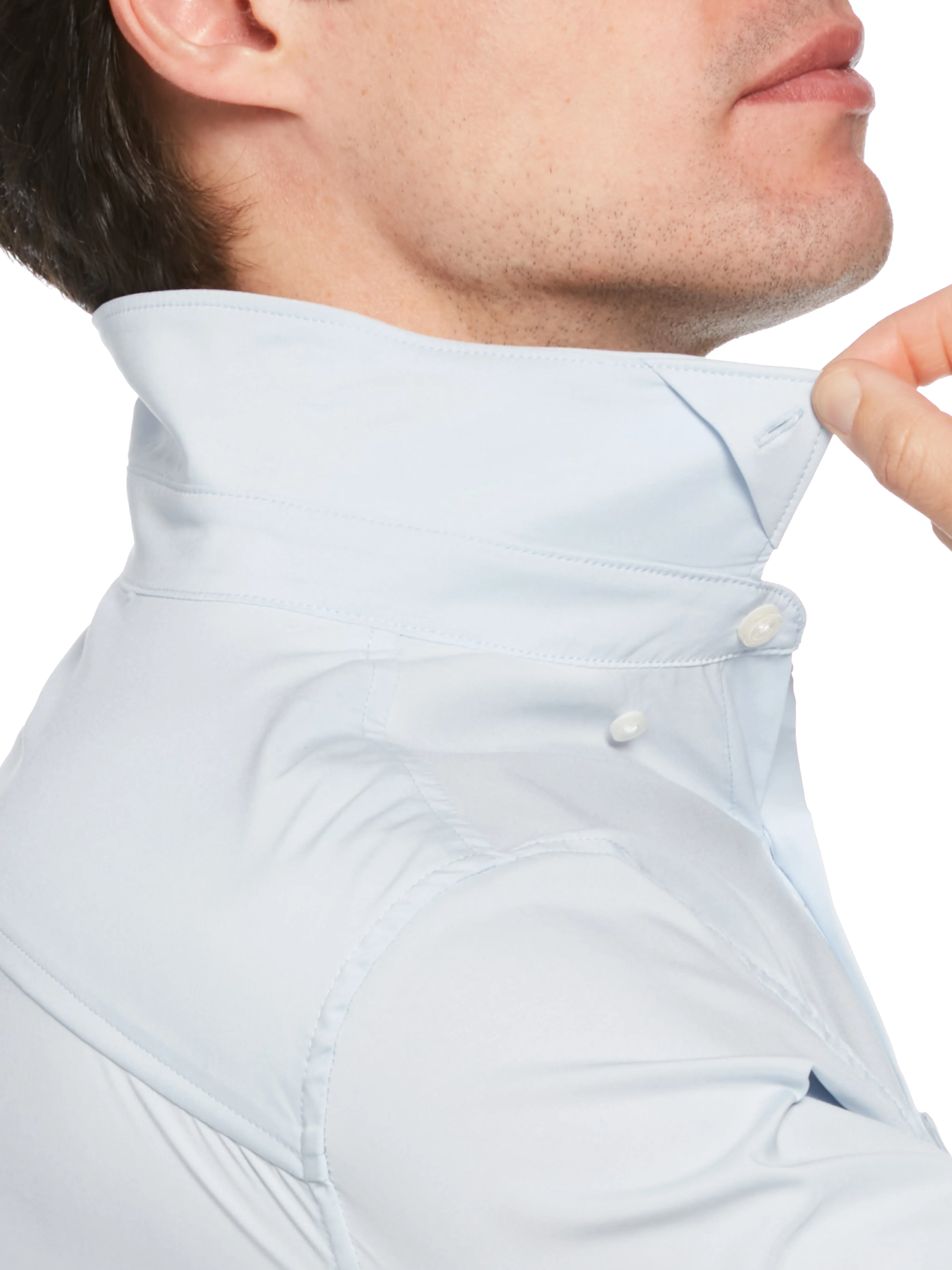 Total Stretch Slim Fit Heather Shirt - Image 7