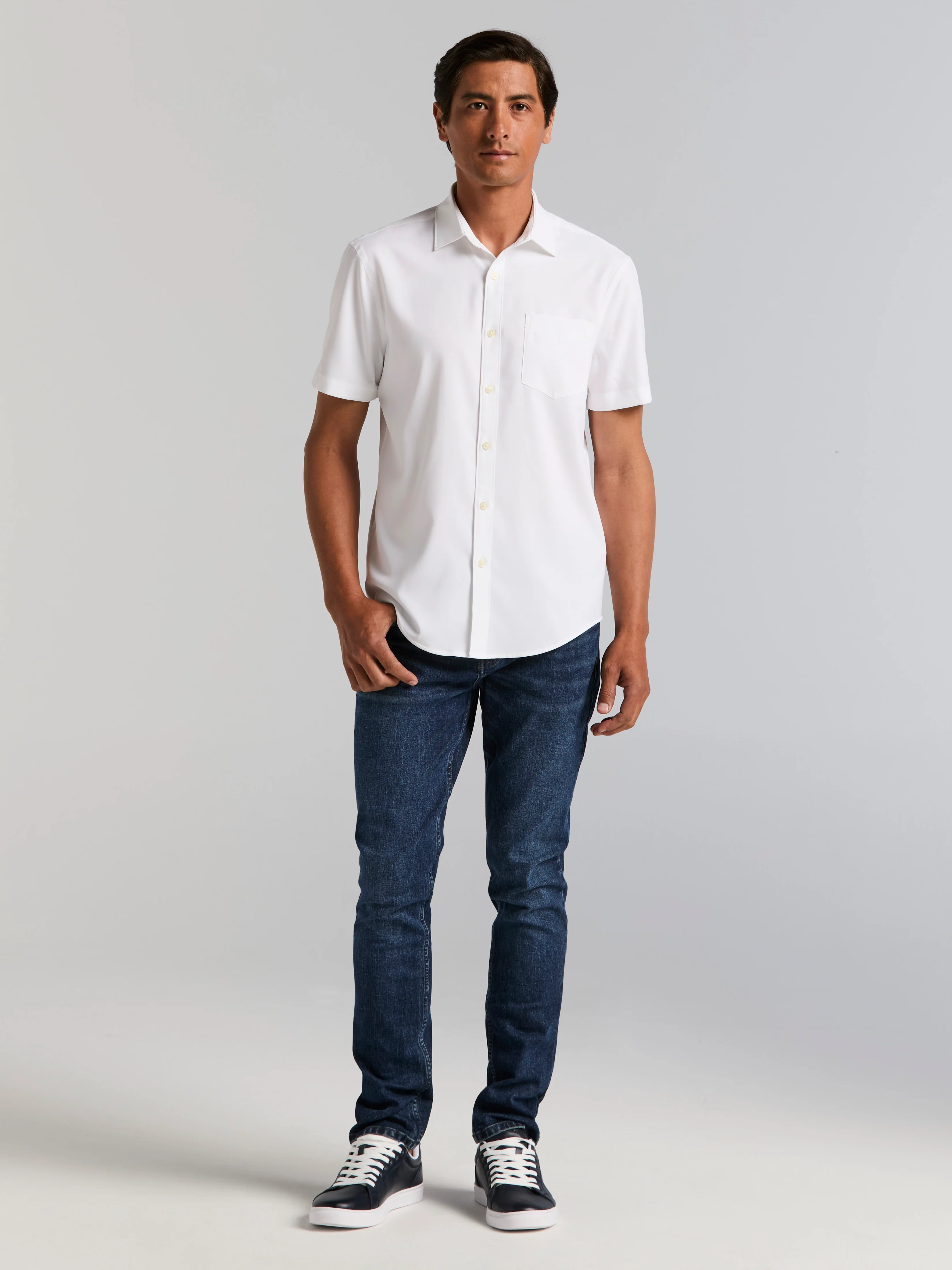 Slim Fit Total Stretch Pocket Shirt - Image 8