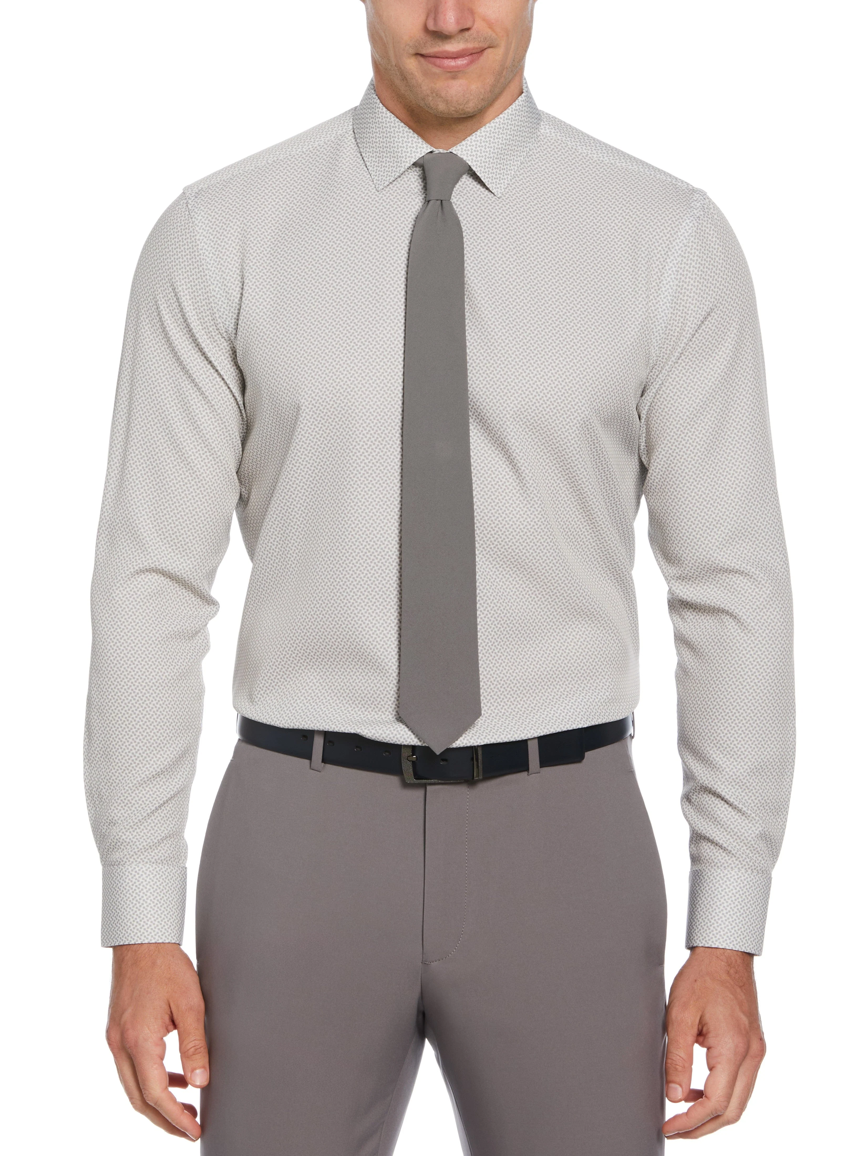 Total Stretch Square Microprint Shirt