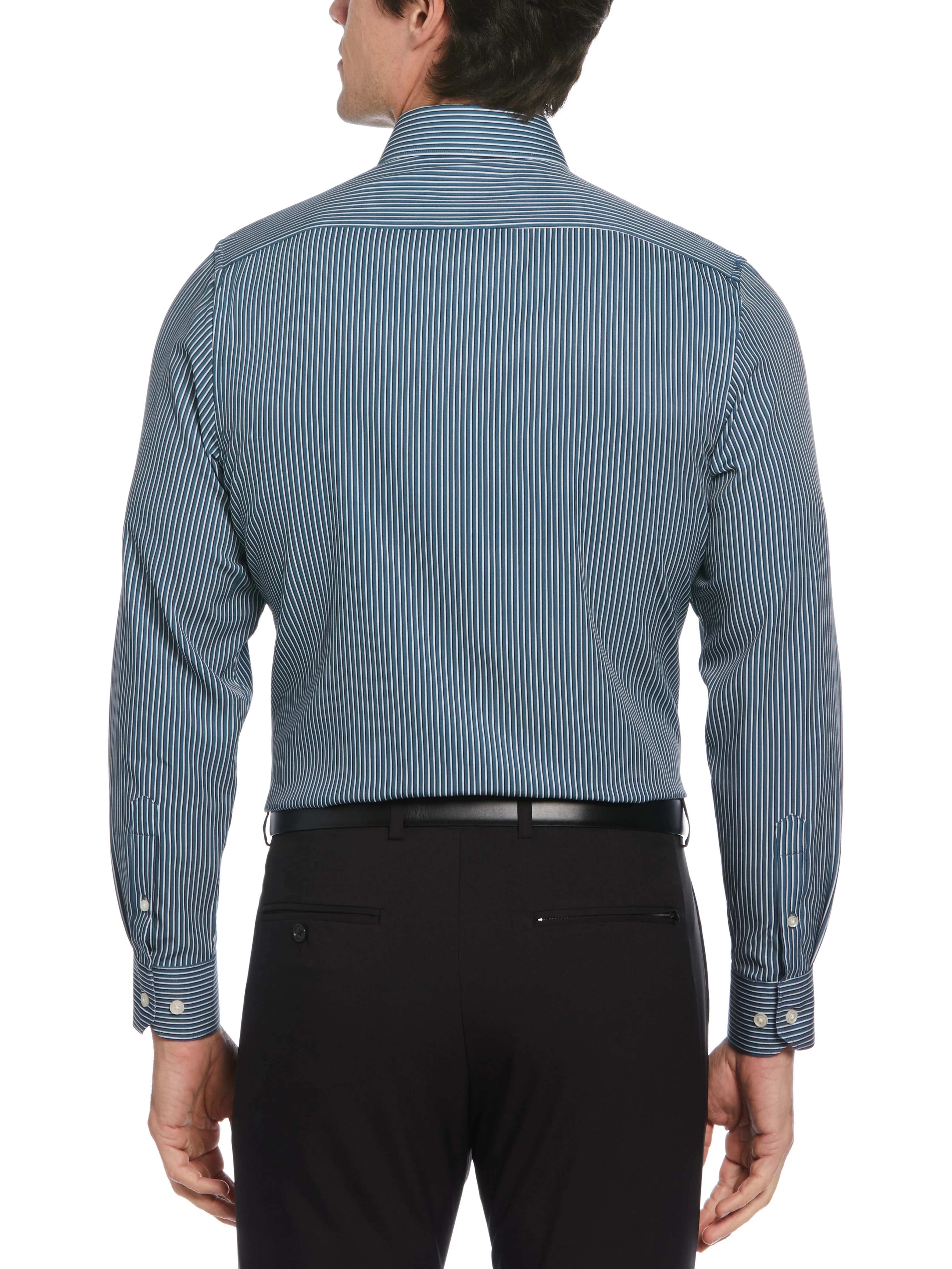 Total Stretch Tri-Color Stripe Print Shirt - Image 5