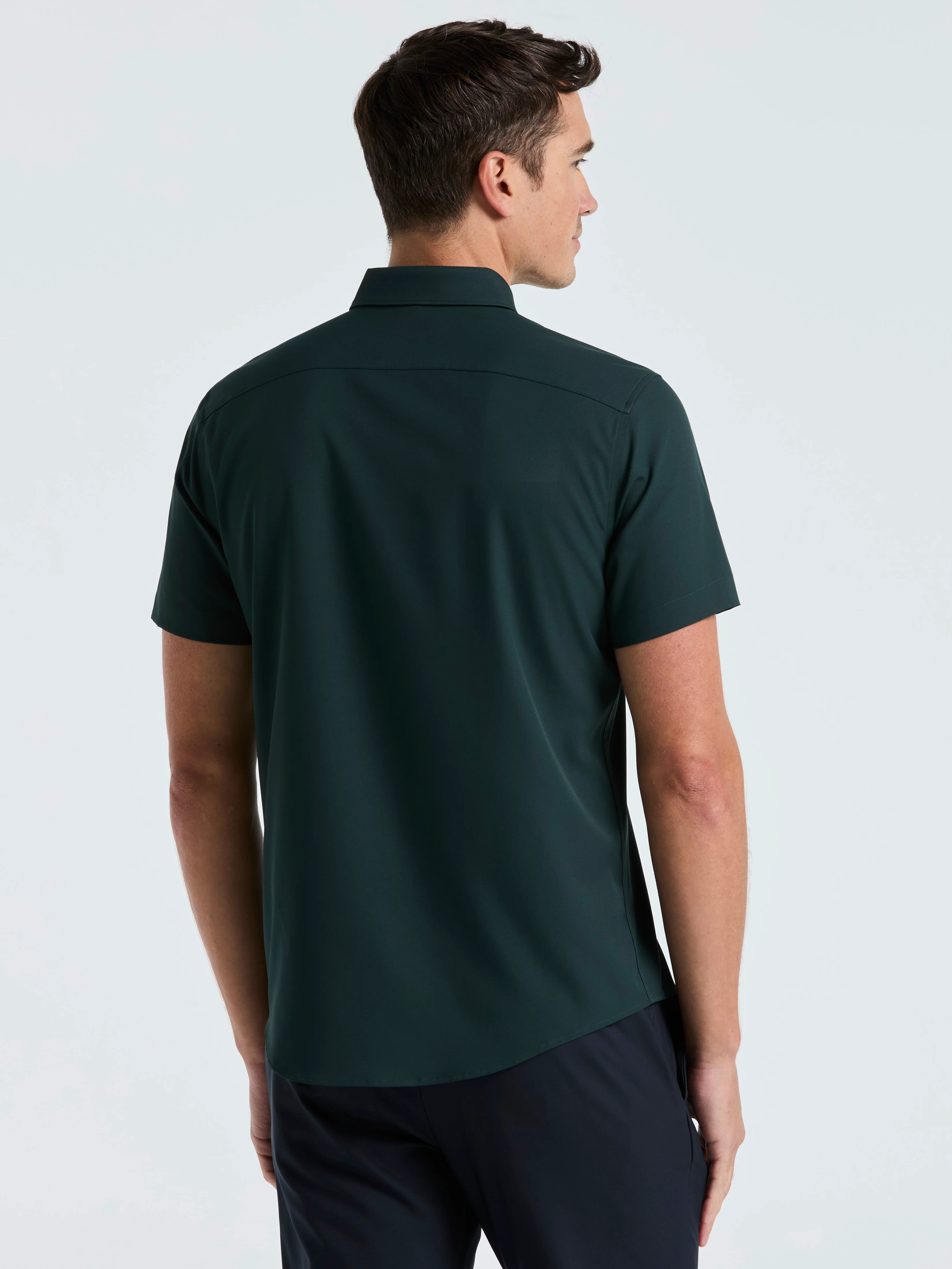 Slim Fit Total Stretch Solid Shirt - Image 6