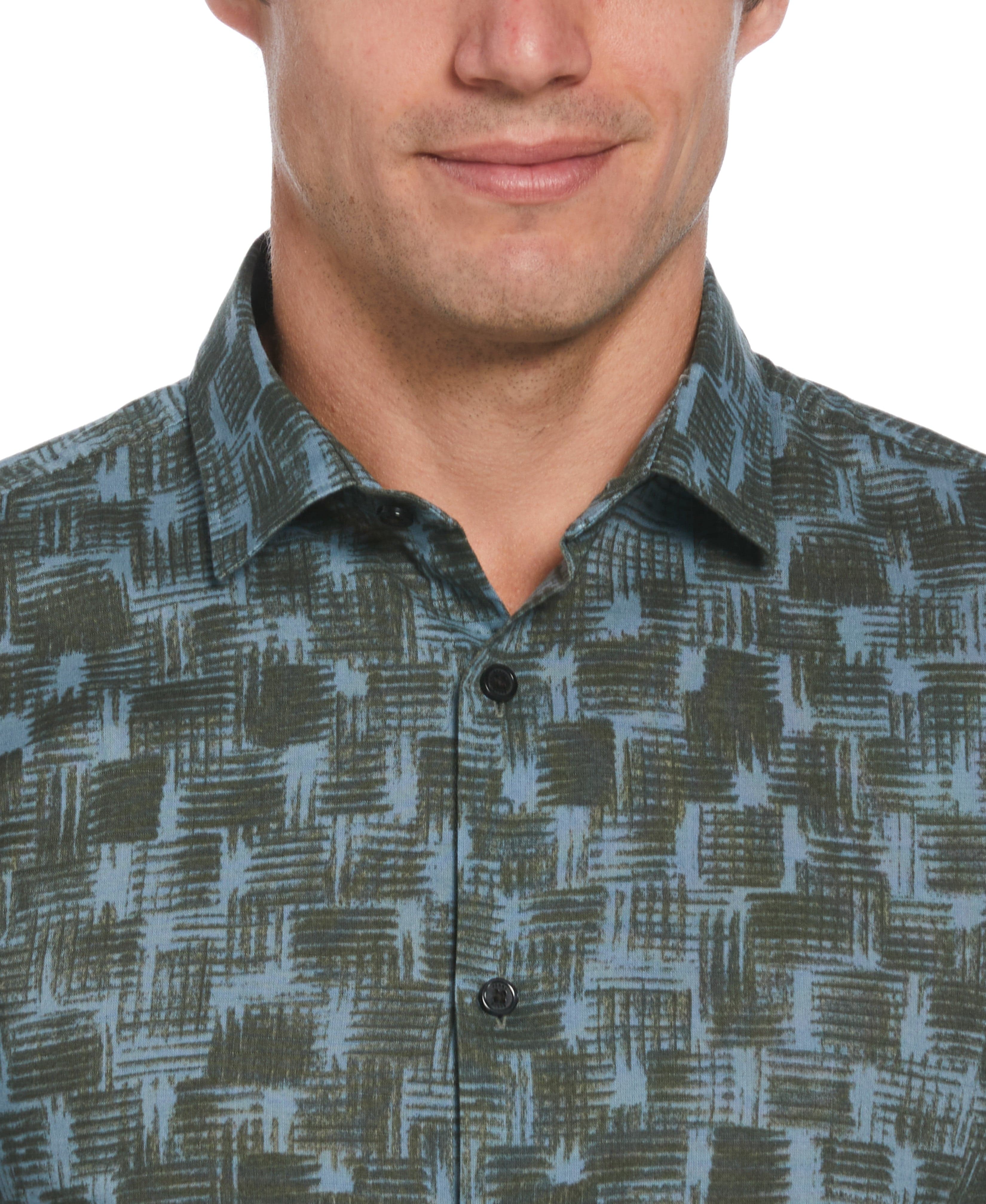 Tua X Perry Ellis Collaboration Untucked Cotton Poplin Shirt - Blue - Image 3
