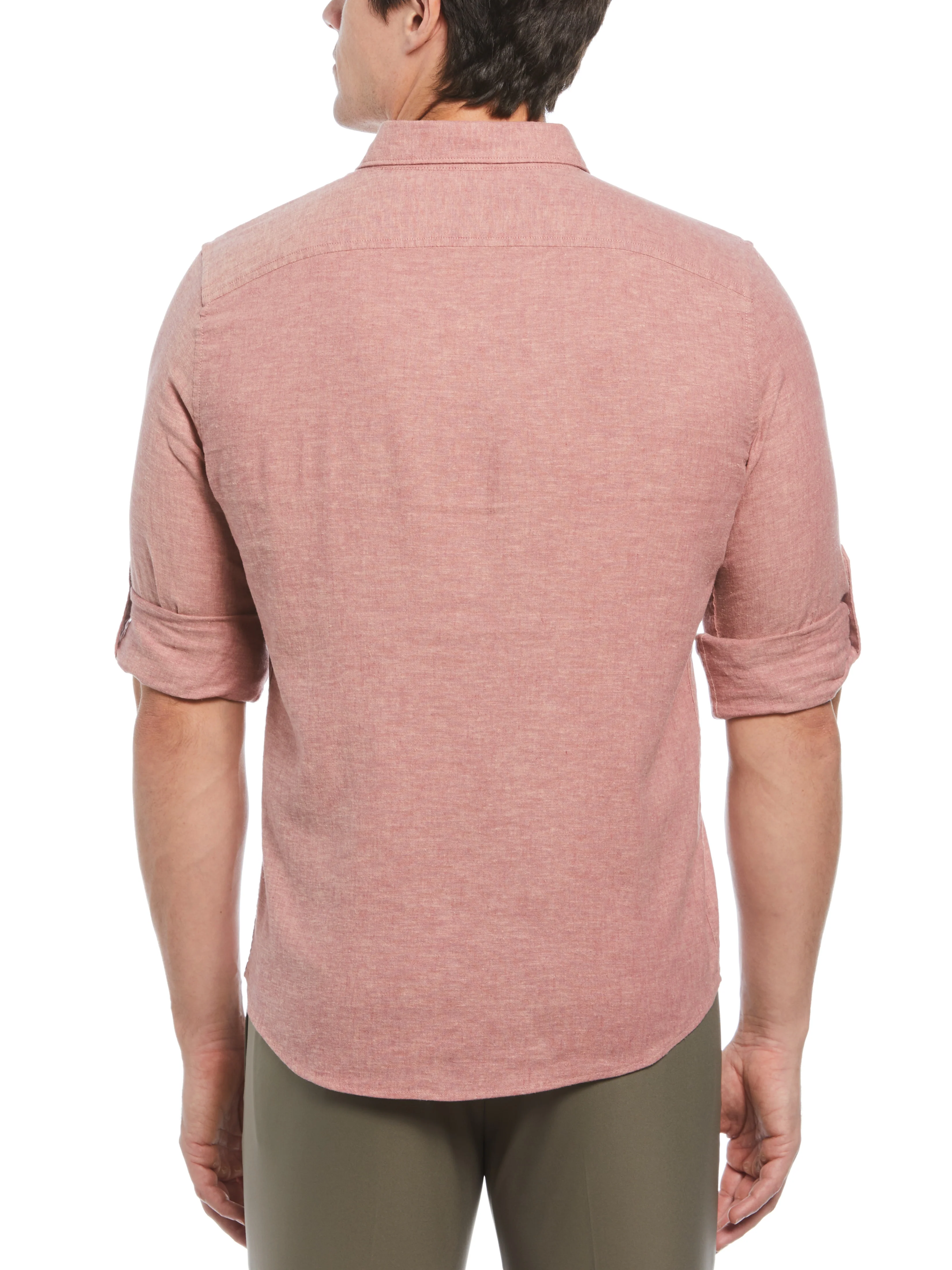 Untucked Linen Blend Stripe Shirt - Image 13