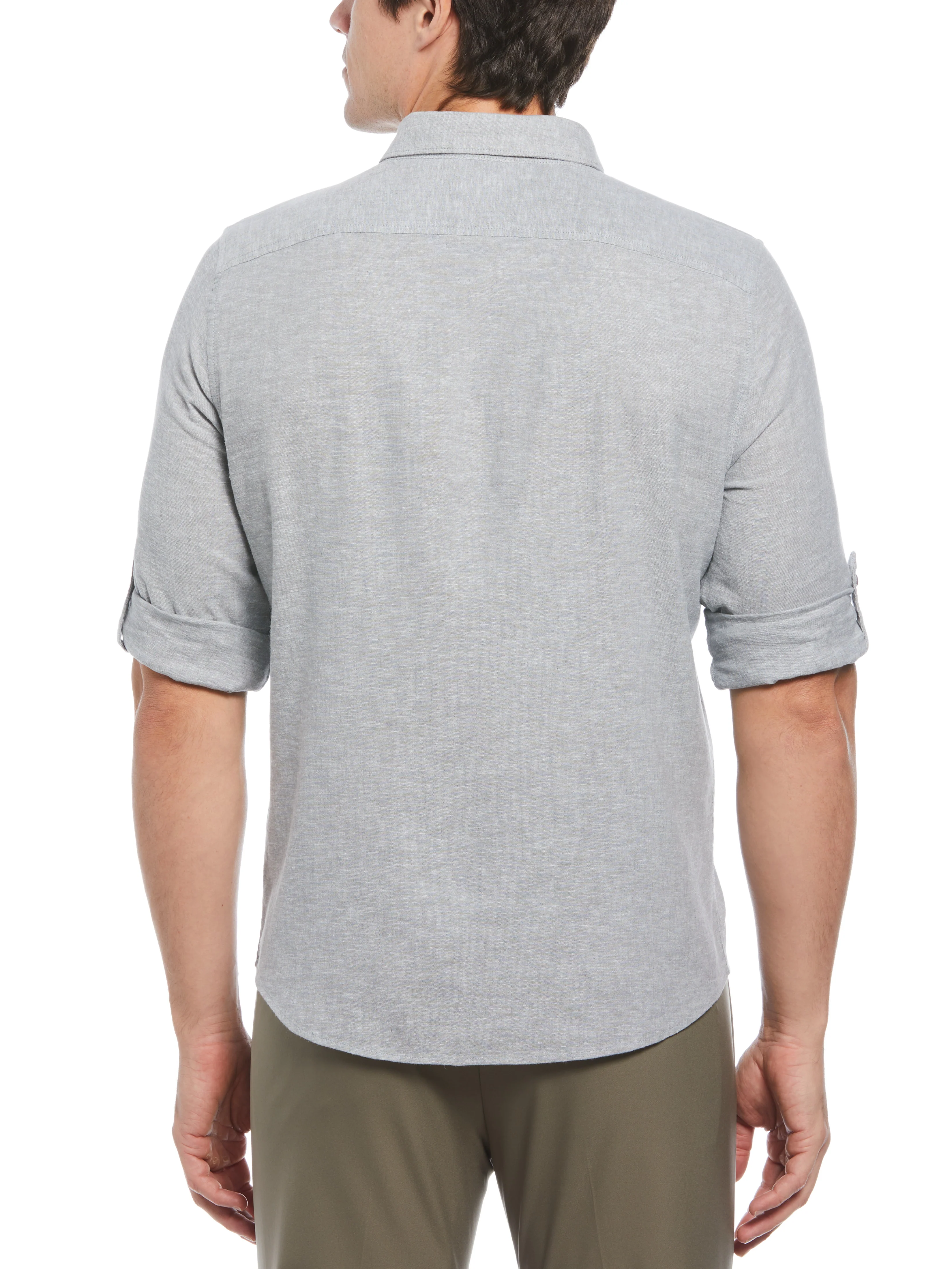 Untucked Linen Blend Stripe Shirt - Image 17
