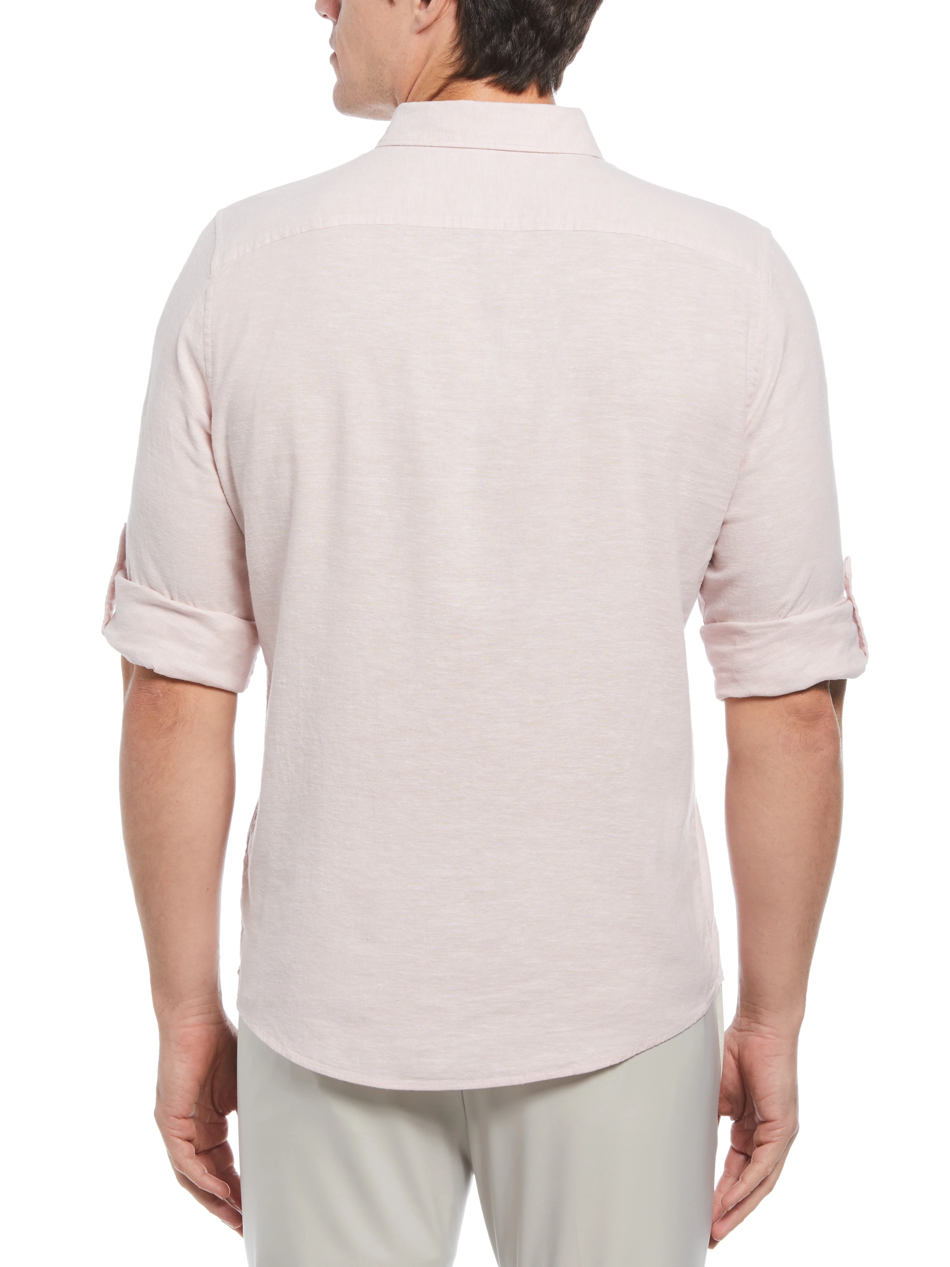 Untucked Linen Blend Stripe Shirt - Image 24