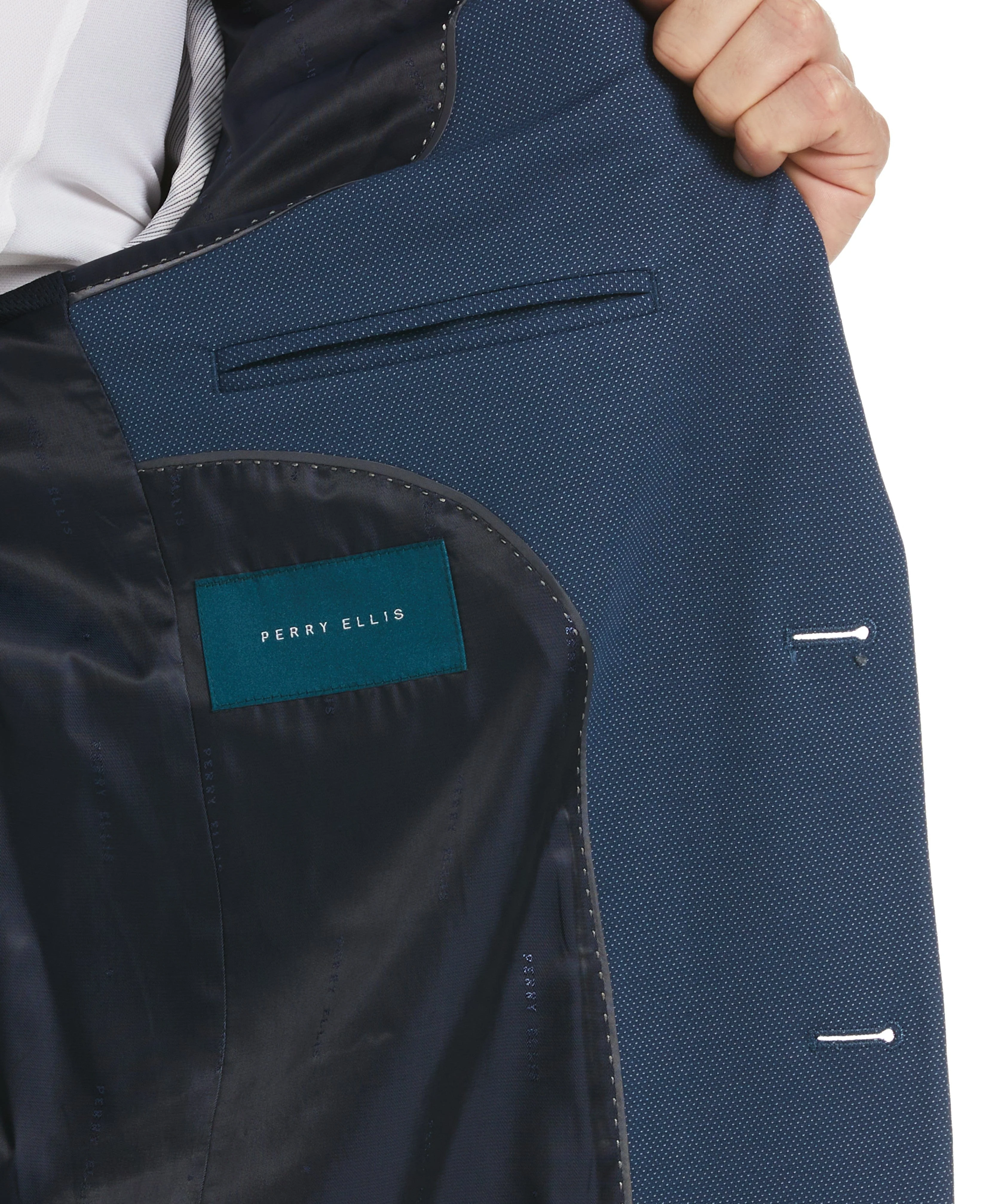 Very Slim Fit Stretch Knit Suit Jacket - Image 3