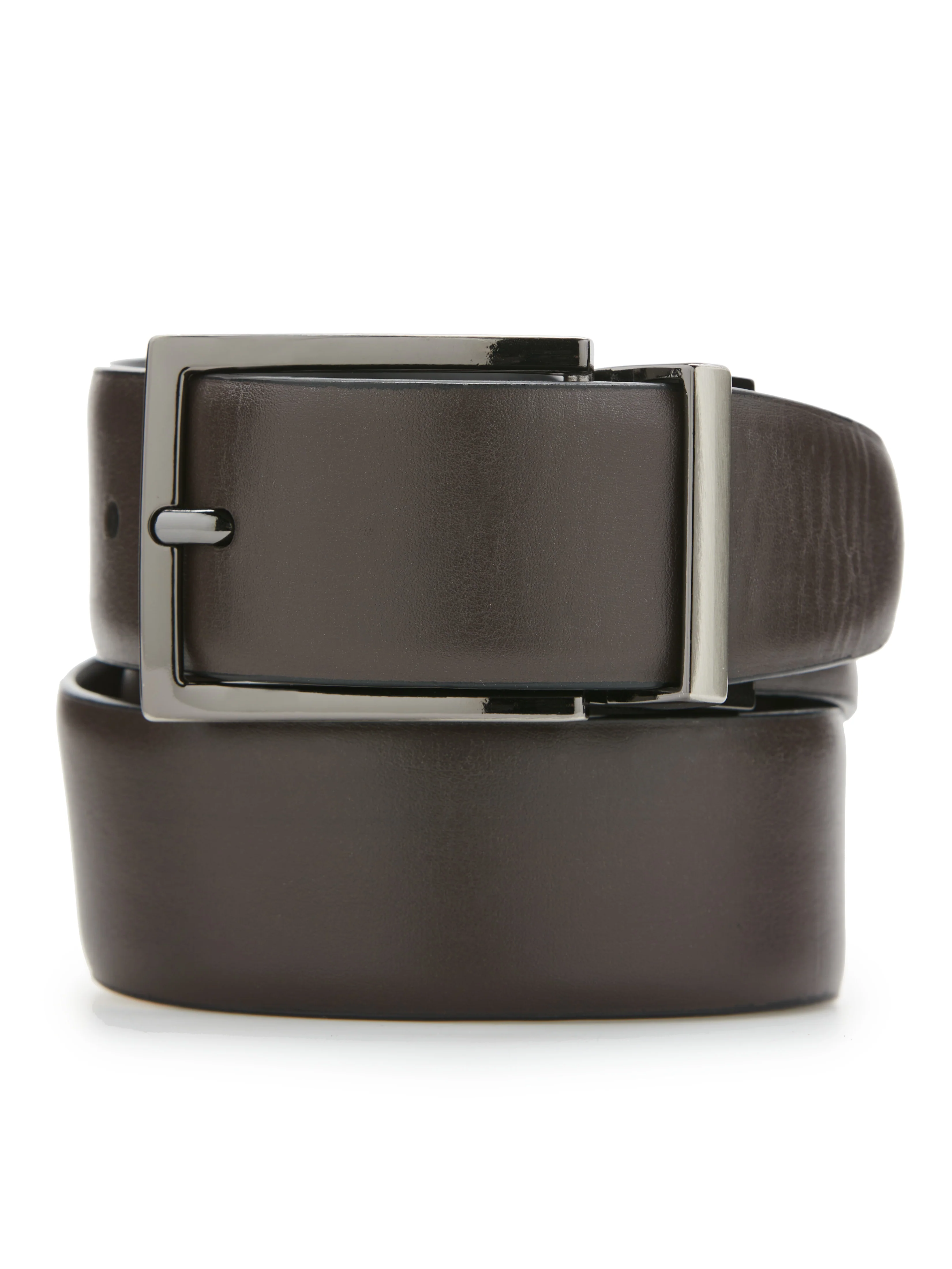 Wavy Black Leather Belt - Image 4
