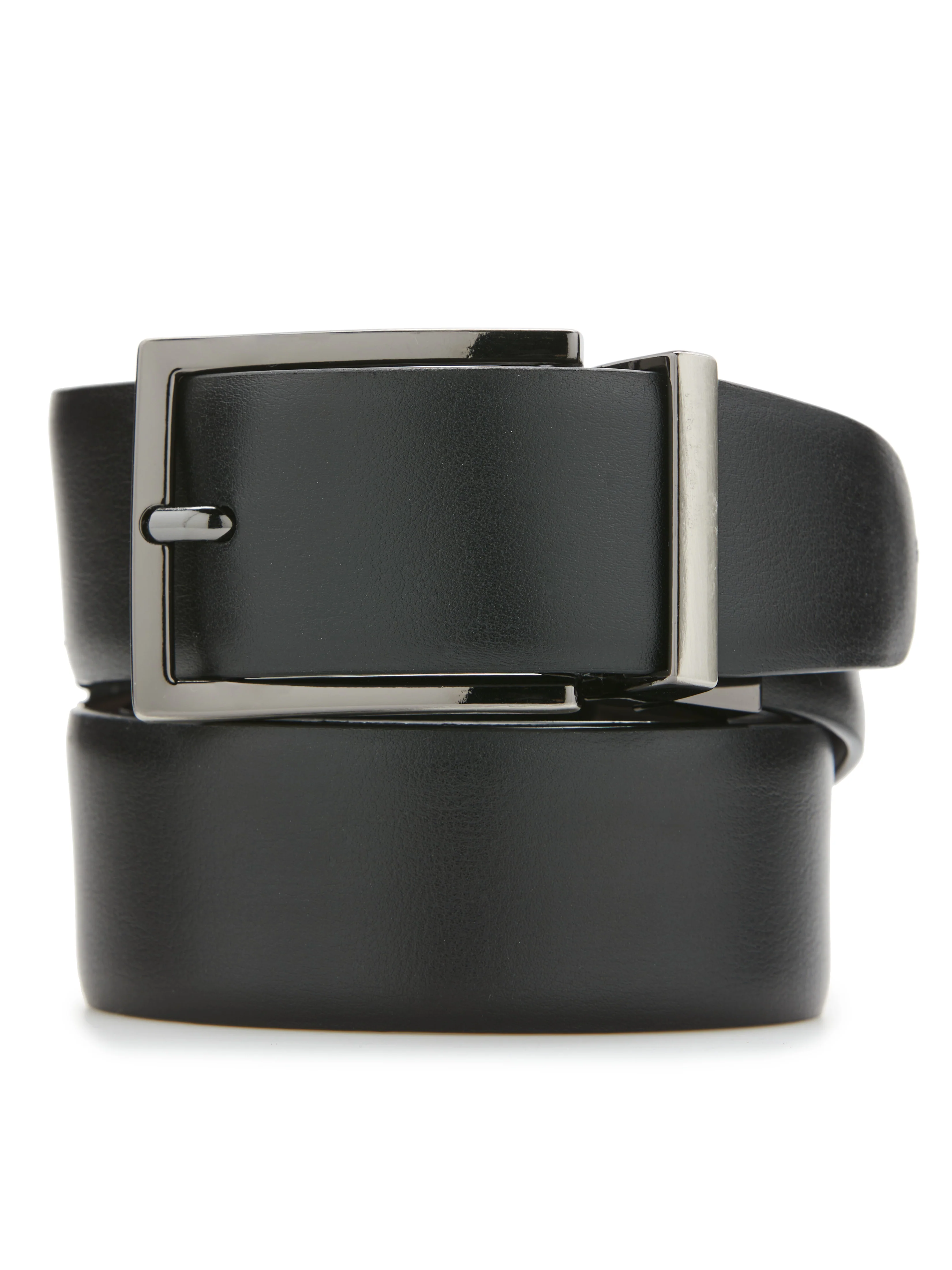 Wavy Black Leather Belt - Image 5